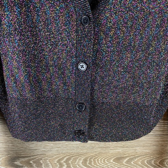 Leith Shimmer Sparkle Cardigan EUC Size L - Picture 2 of 9